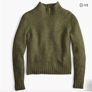 JCrew Olive Green Knit Sweater